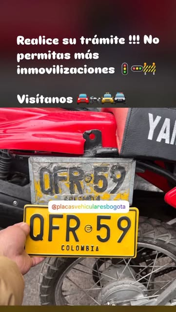 Trabajo de Placas Vehiculares Bogotá