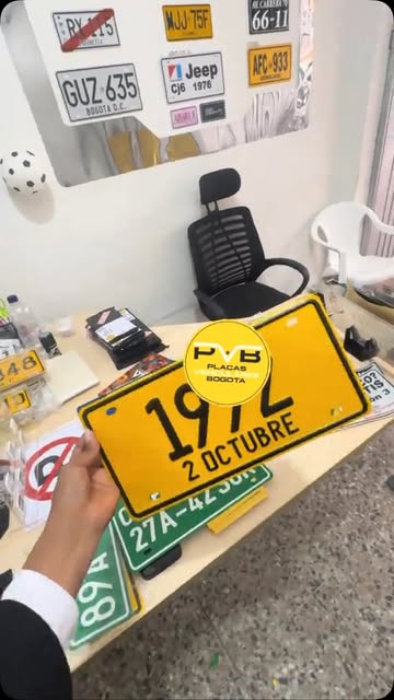 Trabajo de Placas Vehiculares Bogotá